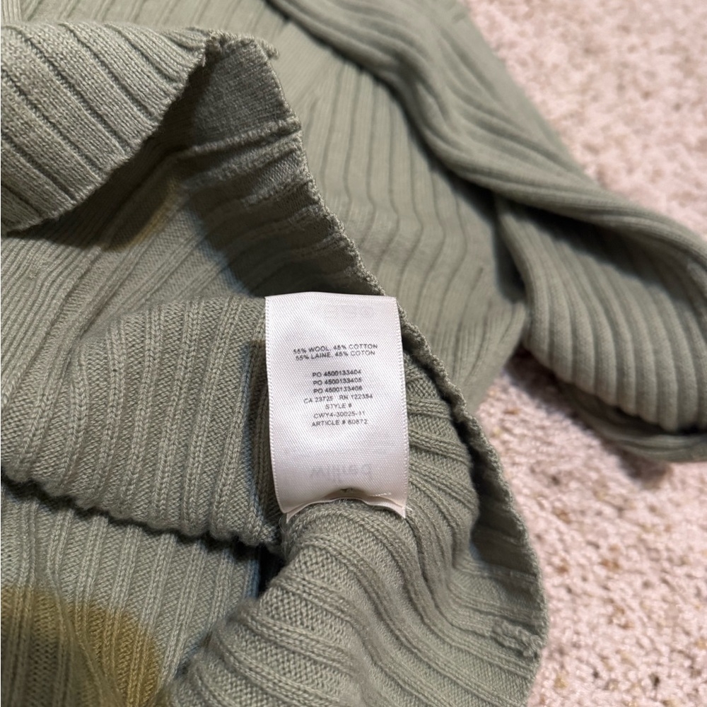 Aritzia WILFRED MANILA Wool Blend CARDIGAN Sage Frost Size Small - Picture 4 of 4